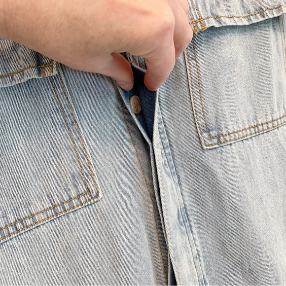 Signature8 Short Sleeve Denim Jumpsuit Size S/M - Picture 6 of 16